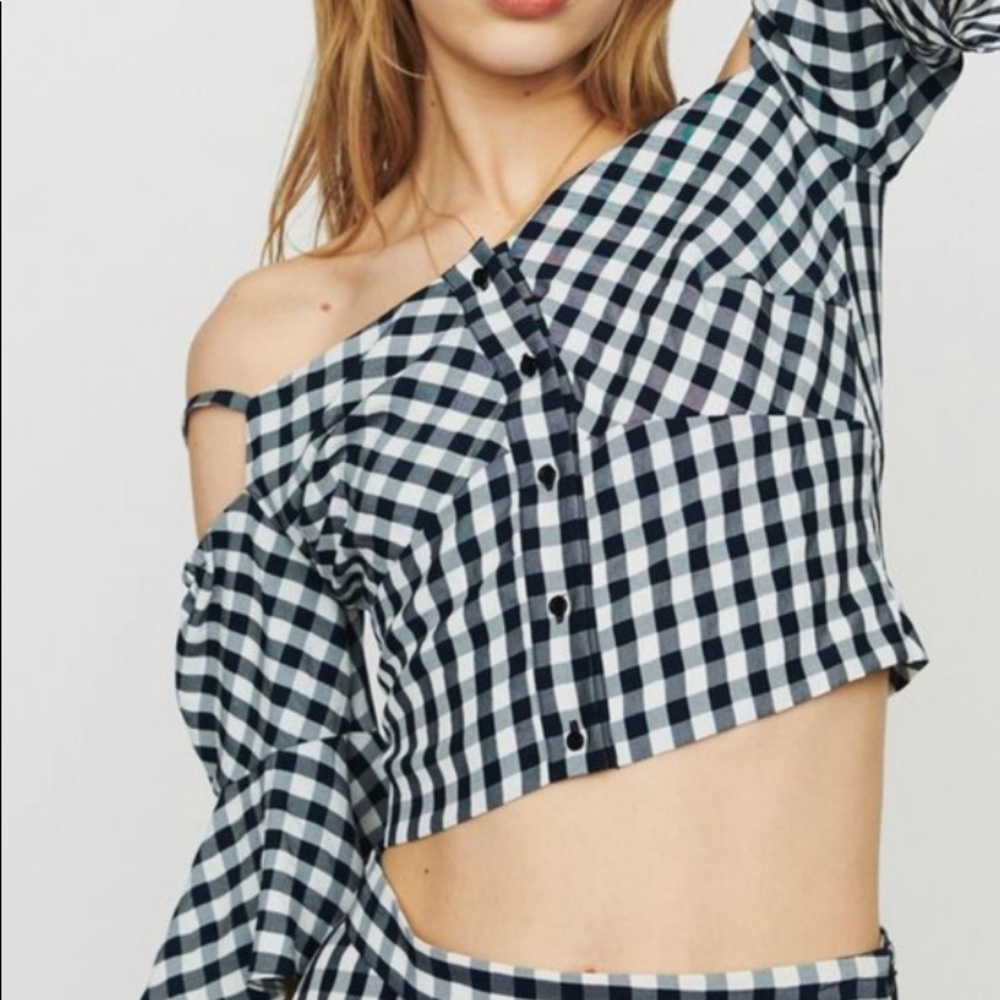 Maje off the shoulder crop top, like brand new.